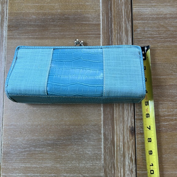 Tommy Hilfiger Mini Bagette purse Teal Turquoise Crossbody Y2K - Picture 8 of 8